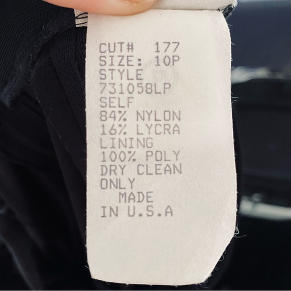 Tadashi Shoji Vintage Black‎ Mesh Overlay Maxi Flowy Skirt Size 10 - Picture 7 of 7